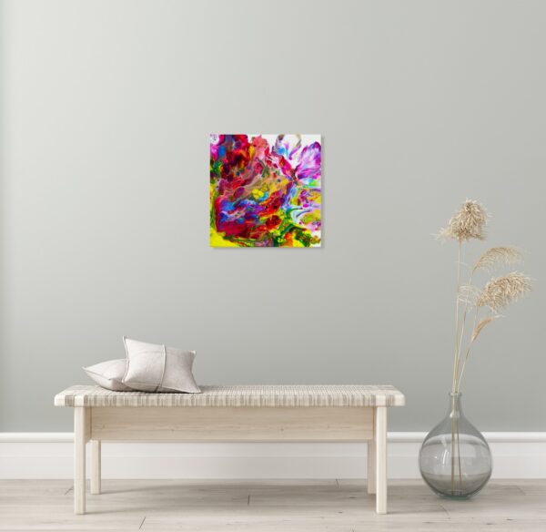 Akrüülmaal valamistehnikas 40 x 40 cm