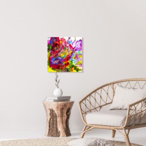 Akrüülmaal valamistehnikas 40 x 40 cm