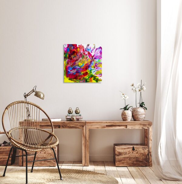Akrüülmaal valamistehnikas 40 x 40 cm