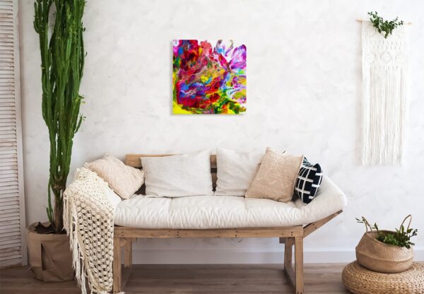 Akrüülmaal valamistehnikas 40 x 40 cm