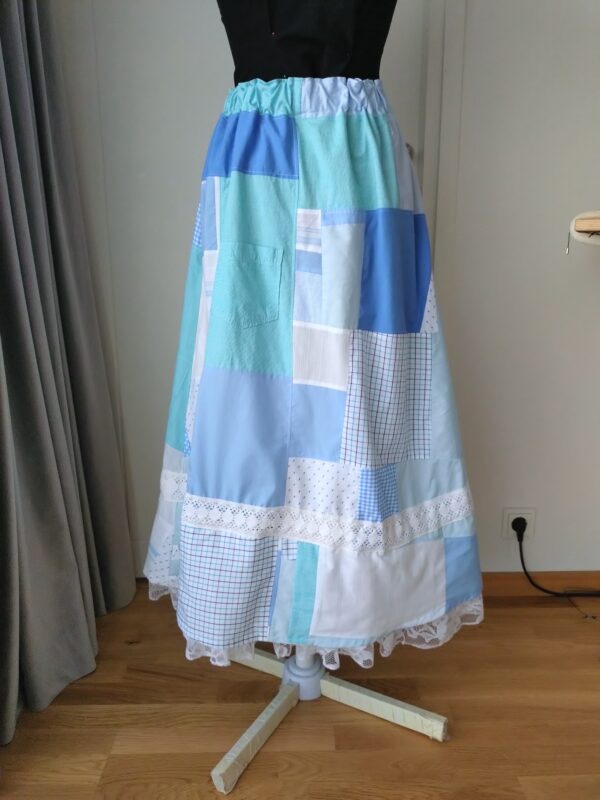 Upcycled seelik meestesärkidest – suurus S–M